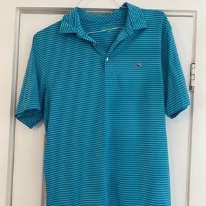 Vineyard Vines, Teal + Navy Polo